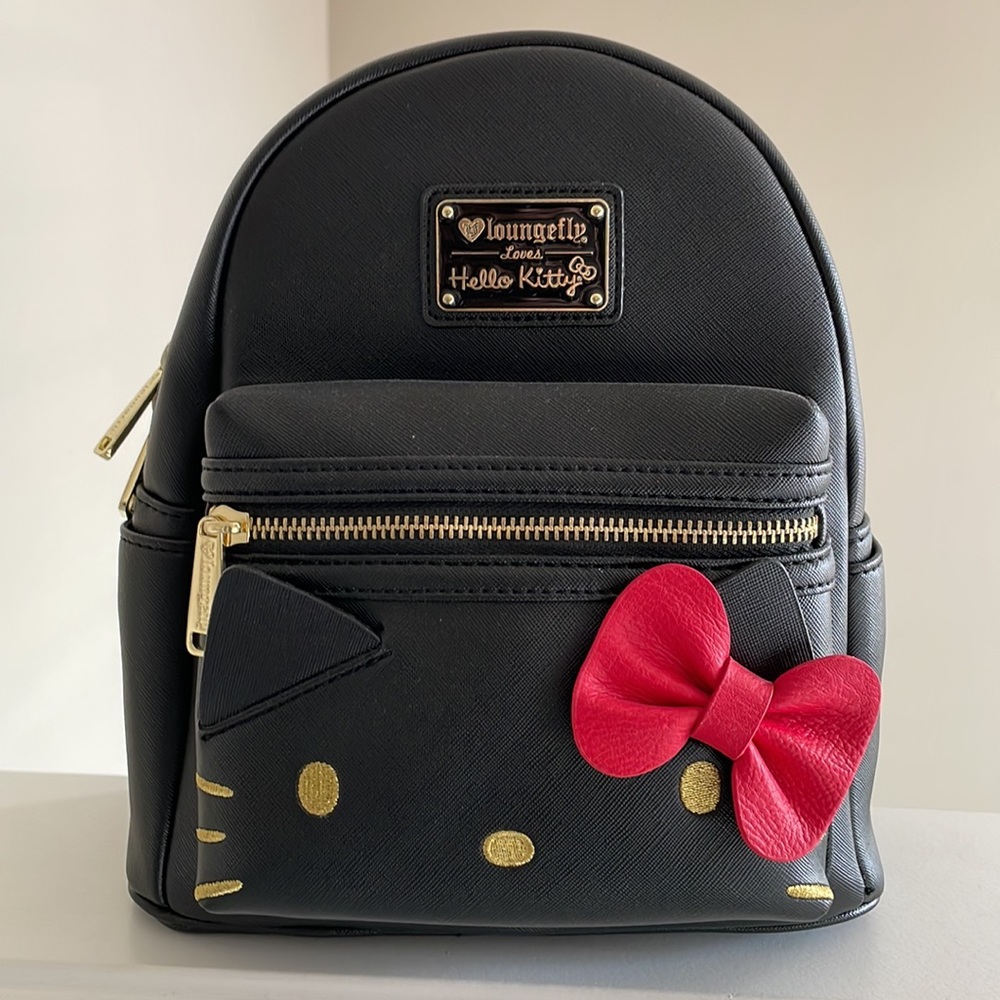 Exclusive heart logo Loungefly Hello Kitty Mini Backpack